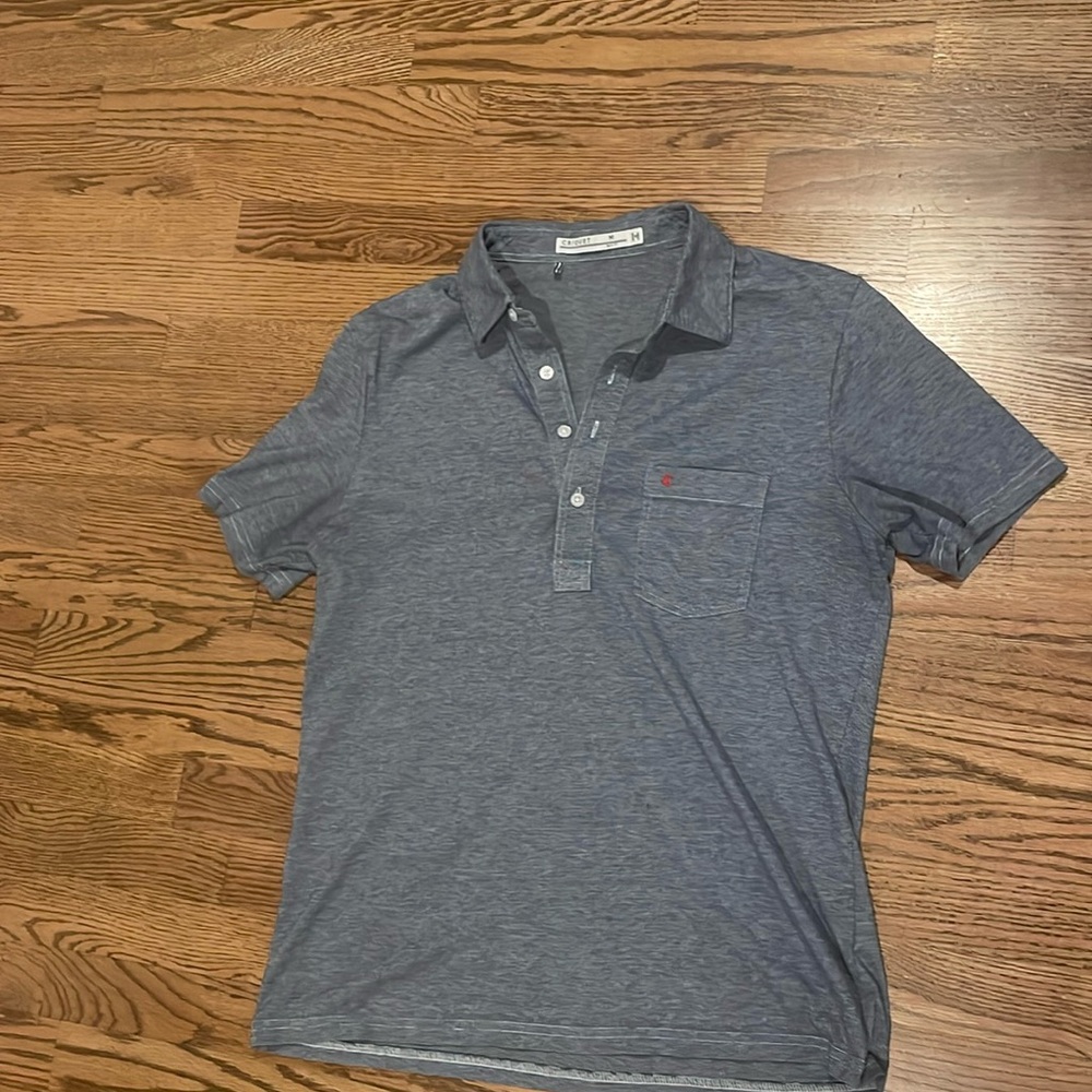 Criquet Men’s Slim Fit Blue Polo. Size M.